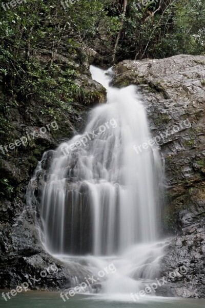 Waterfalls Flow Water Nature Stream