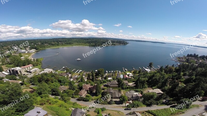 Drone Kirkland Washington Aerial Elevated