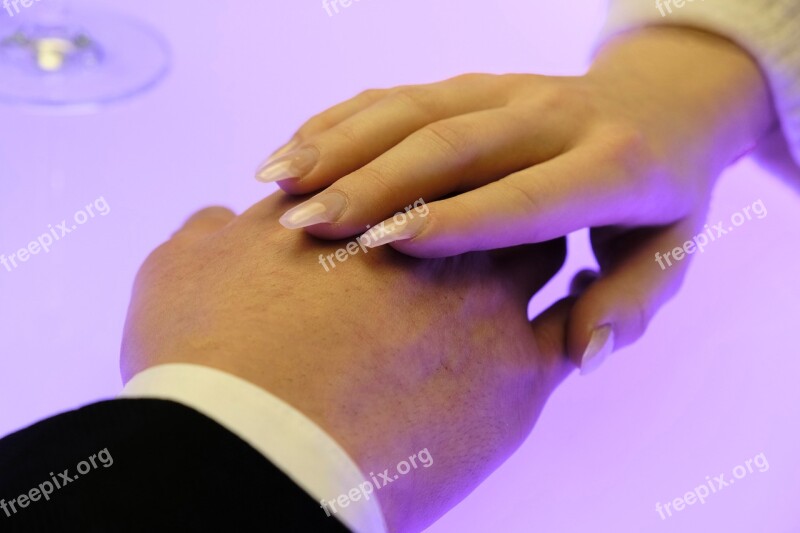 Hands Contact Affection Love Friendship