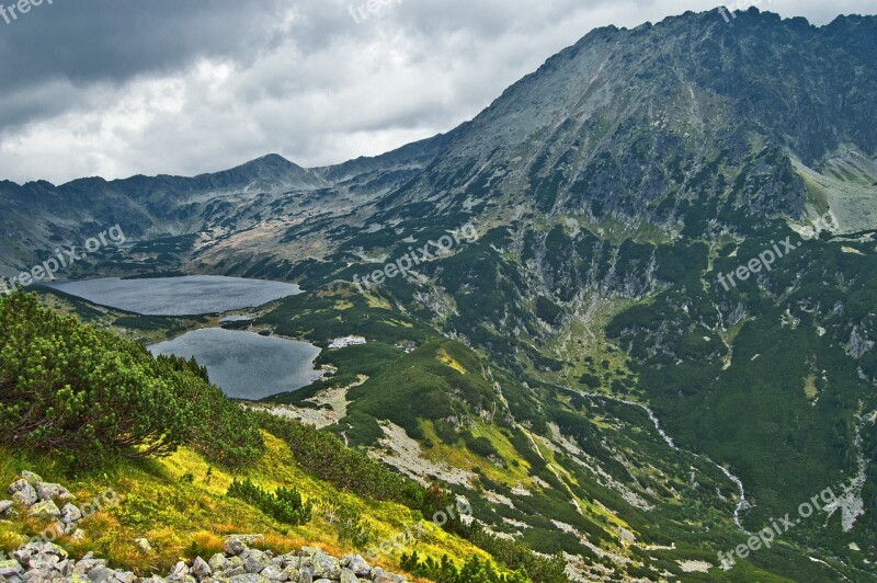 Mountains Tatry The High Tatras The Valley Of The Dolina Pięciu Stawów Polskich