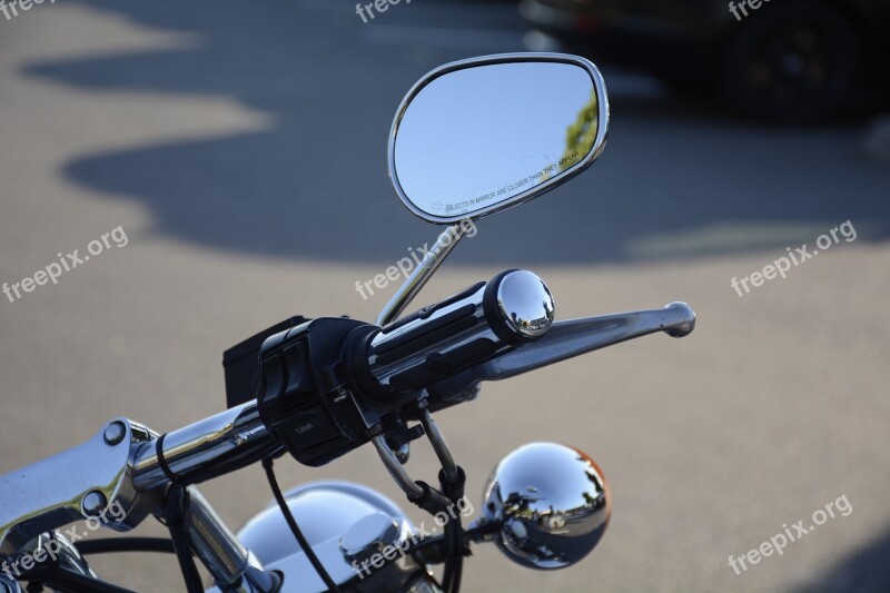 Motorcycle Bike Mirror Transportation Vehicle