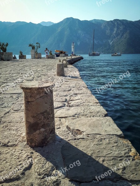 Sea Bay Coast Montenegro Boka Kotorska