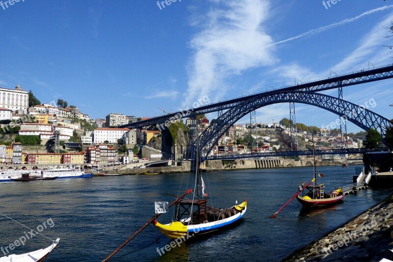 Porto Boats Douro Portugal River