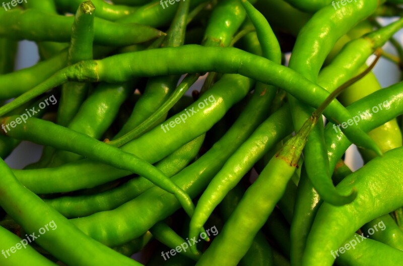 Chillies Green Spice Hot Pepper