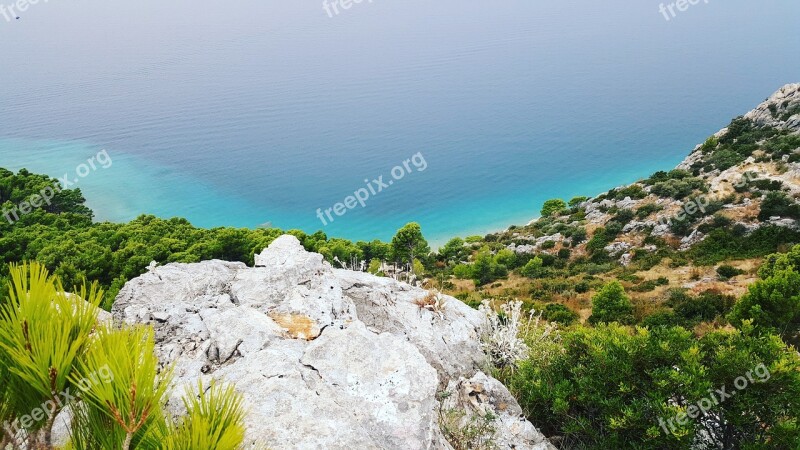 Makarska Sea Cliff Free Photos