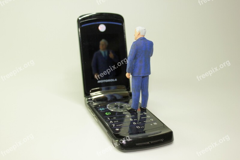 Miniature Figures Cellphone Mirror Image Seehofer Figure Policy