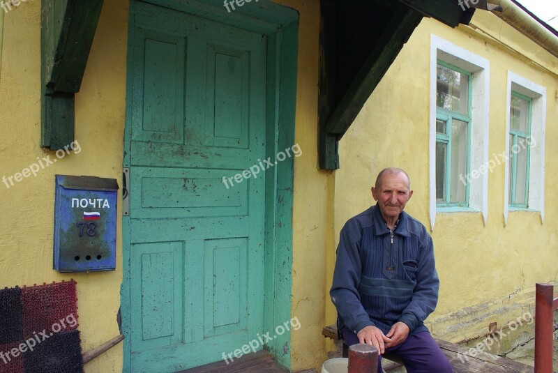 The Old Man Mail Russia Old House Cottage