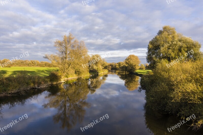 Nature Fog Autumn River Landscape