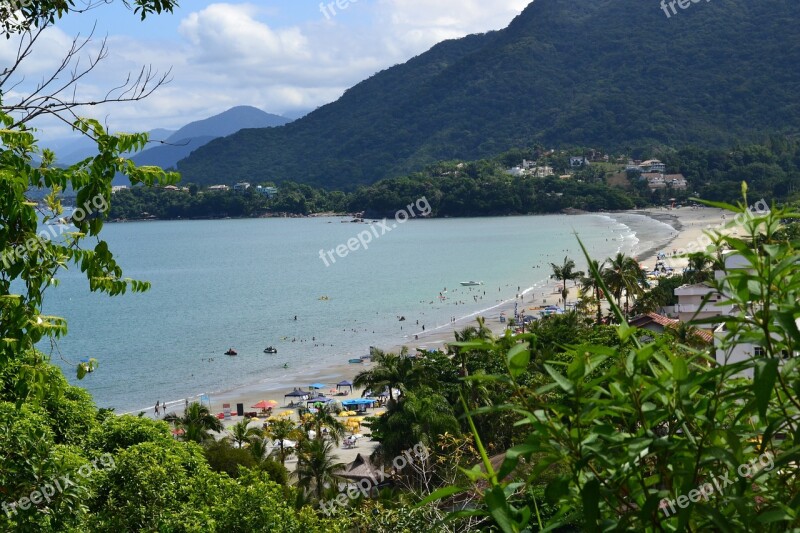 Ubatuba Beach Great North Coast Landscape