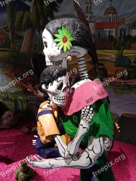 Mexico Crafts Day Of The Dead Tradition Bones