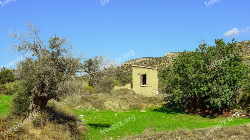 Cyprus Psematismenos Landscape Mediterranean Countryside