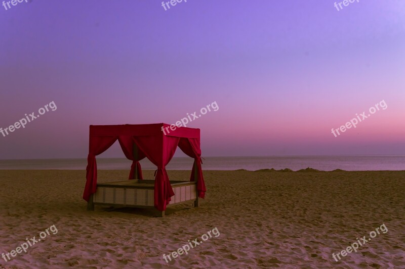 Twilight Beach Abandoned Romantic Sky