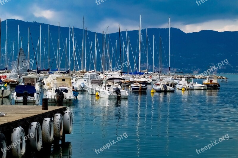 Harbour Port Boat Sailboat Sailing Boat