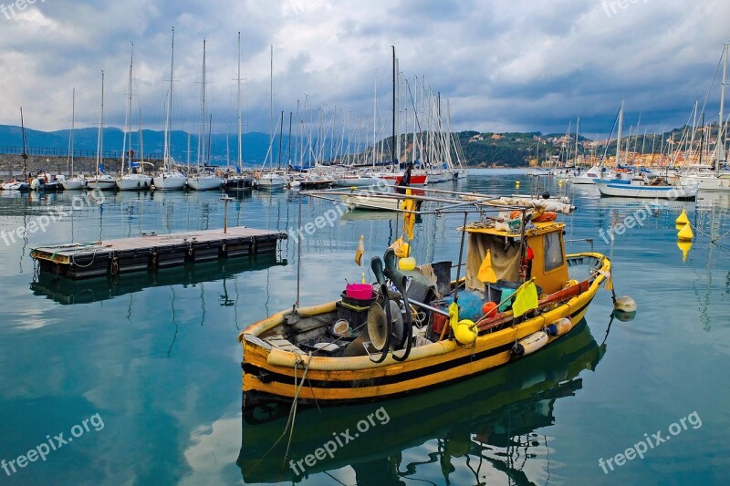 Harbour Port Boat Fishing Boat Ship