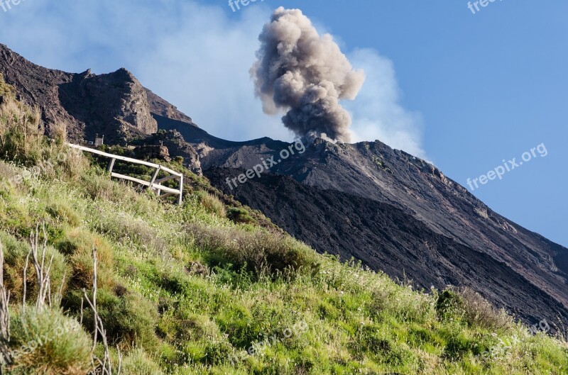 Stromboli Sicily The Volcano Free Photos