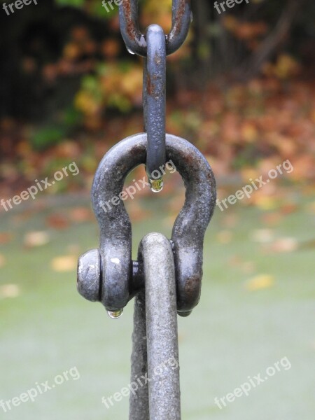 Chain Shackle Water Drops Swing Playground