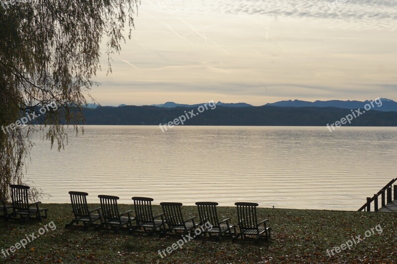 Lake Twilight Abendstimmung Atmospheric Landscape