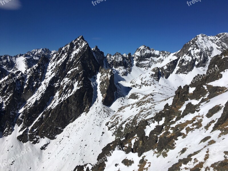 High Tatras Mountain Peak Hill Tourism