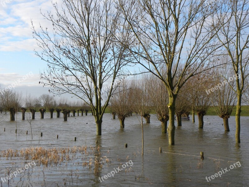 High Water River Leak Schalkwijk Culemborg