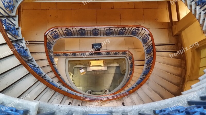 Stairwell Cortauld Gallery London Architecture Free Photos