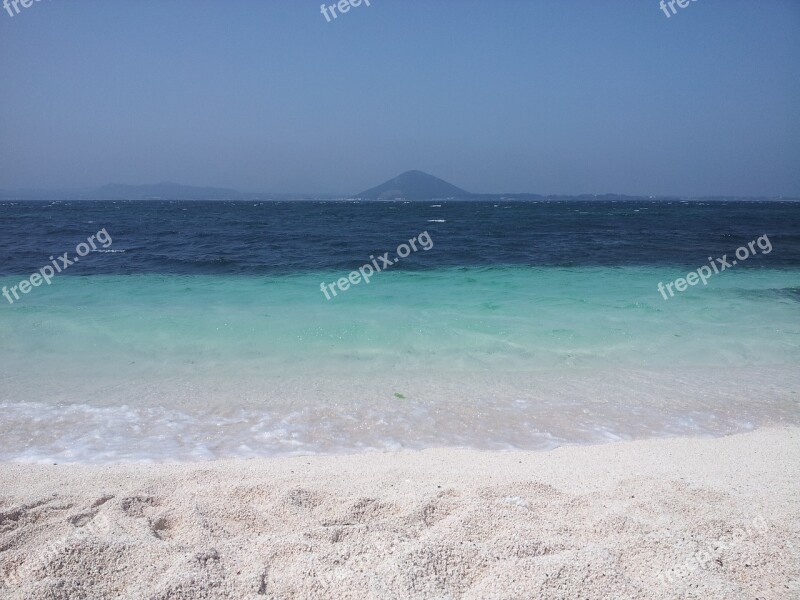 Udo White Sandy Beach Sea Jeju Island Free Photos