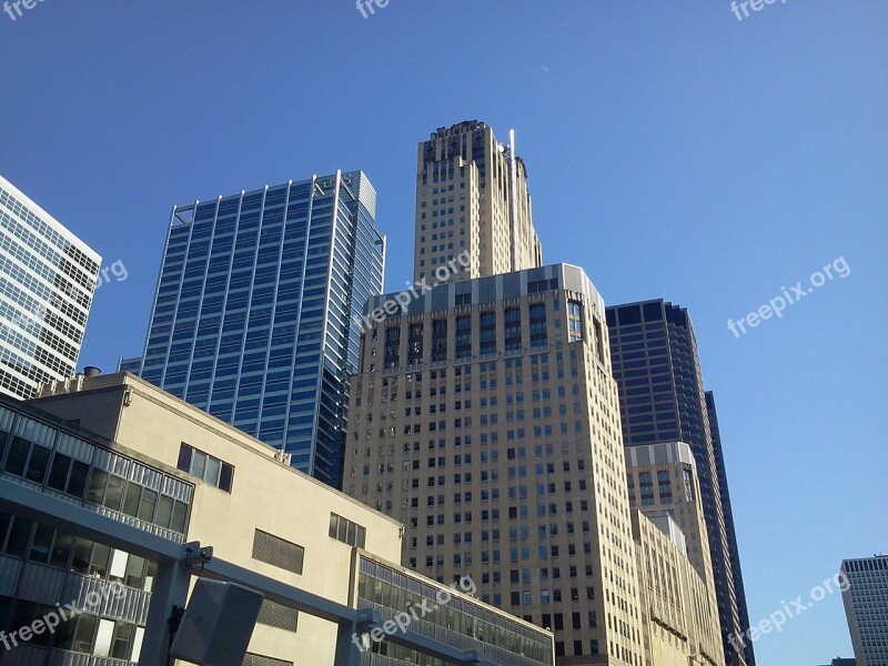 Chicago Skyscraper Buildings City Downtown