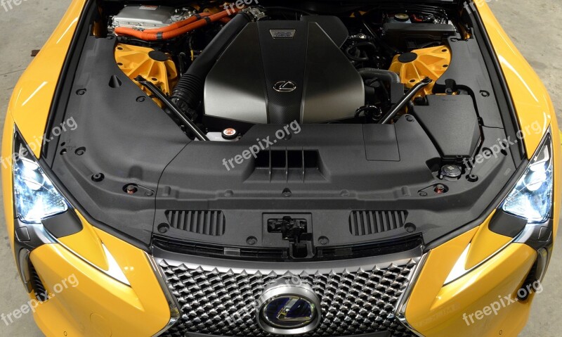 Design Luxury Car Yellow Sports Japan