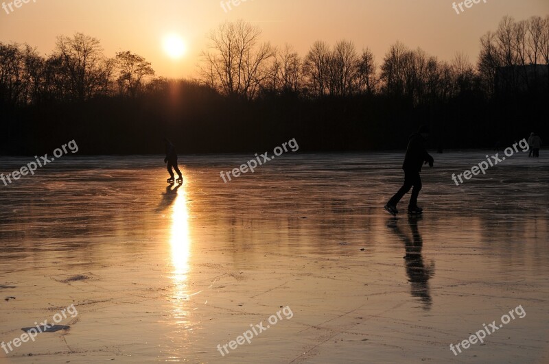 Angler's Pond Ice Skates Free Photos