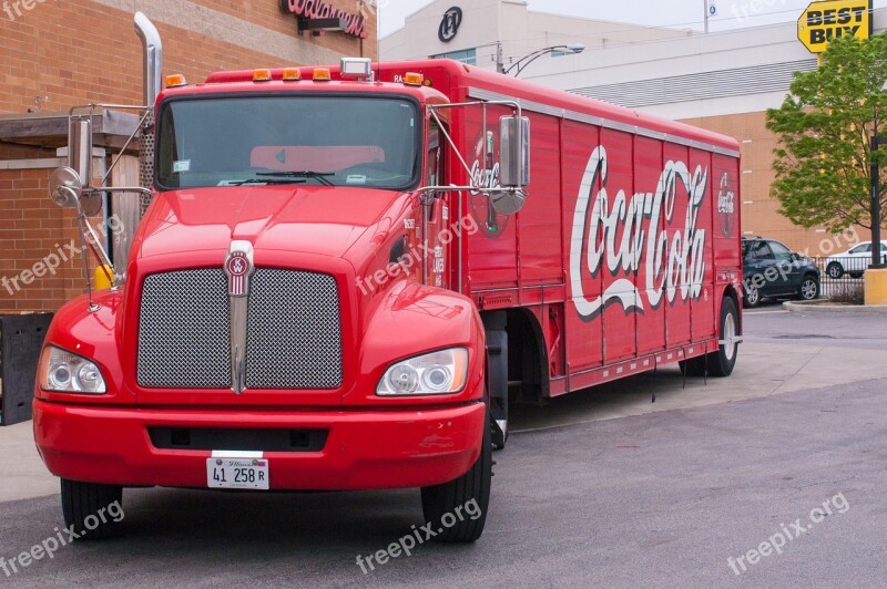 Truck Red Coca-cola America Classic