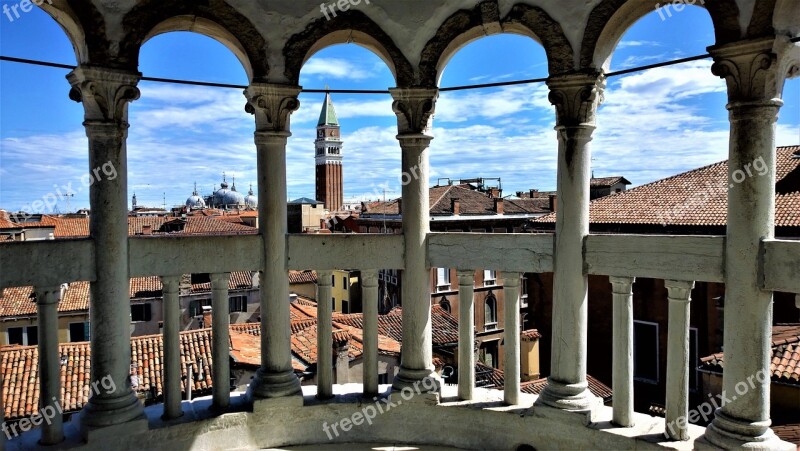 Venice Views Italy Architecture Balcony