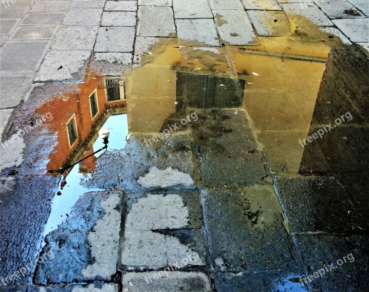 Venice Mirror Image Water Architecture Buildings