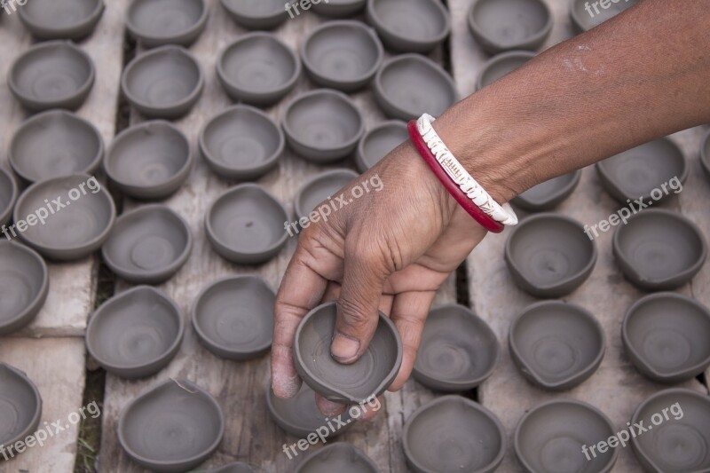 Indian Pottery Indian Pottery Clay Hand