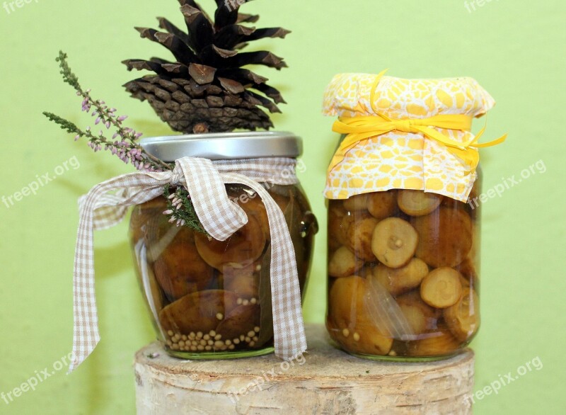 Stocks Preparations Marinated Mushrooms Jars