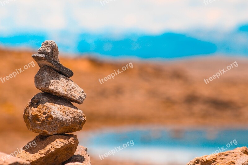 Stone Orange Teal Free Photos