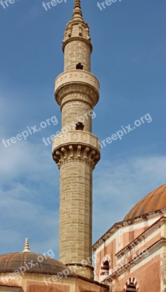 Minaret Tower Prayer Caller Mosque Islam