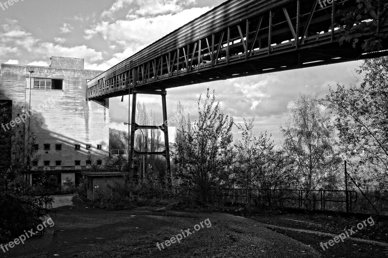 Central Electric Former Disused Black And White Belgium