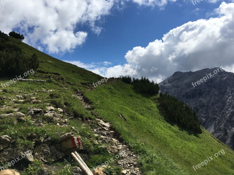 Mountains Hiking Holidays Vacations Landscape