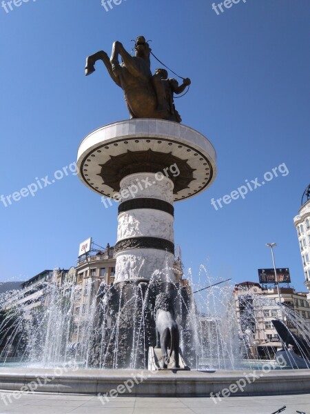 Alexander The Great Statue Skopje Sculpture Monument