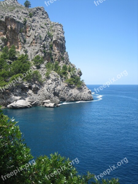 Rock Sea Nature View Landscape