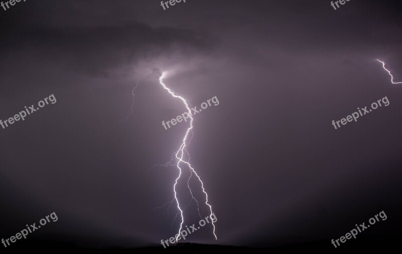 Lightning Thunder Weather Free Photos