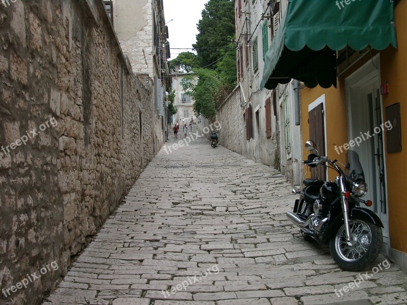 Paving Stones Pavement Alley Perspective Historic Center