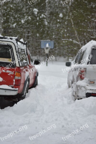 Winter Snow Pickup Free Photos