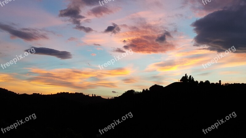 Sun Sunset Abendstimmung Setting Sun Romance