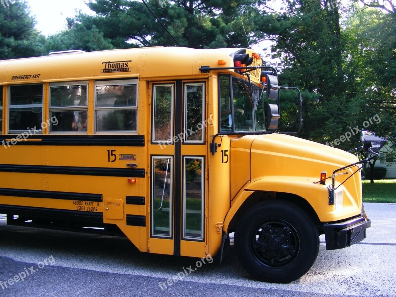 School School Bus First Day Of School Free Photos