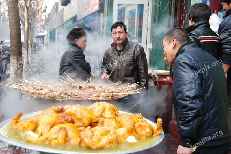 Food Chicken Street Men Kabob