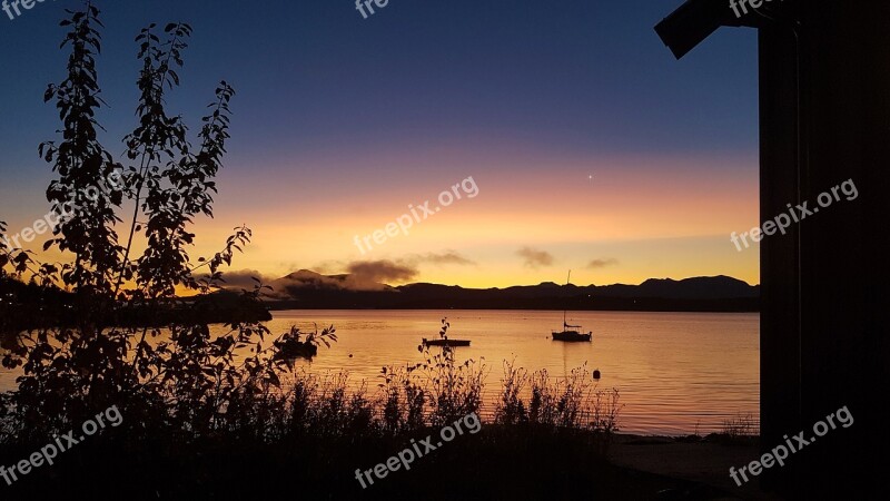 Autumn Molde Norway Sunrise Sky