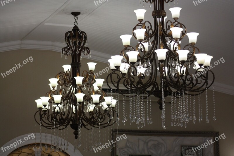 Light Chandelier White Cool Decoration