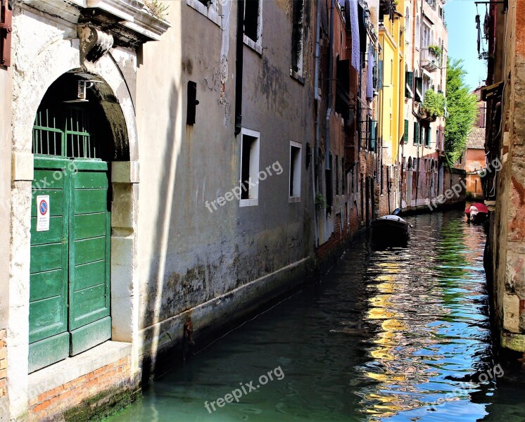 Venice Italy Channel Architecture House