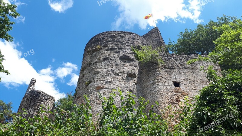 Badenweiler Castle Black Forest Southern Germany Burgruine