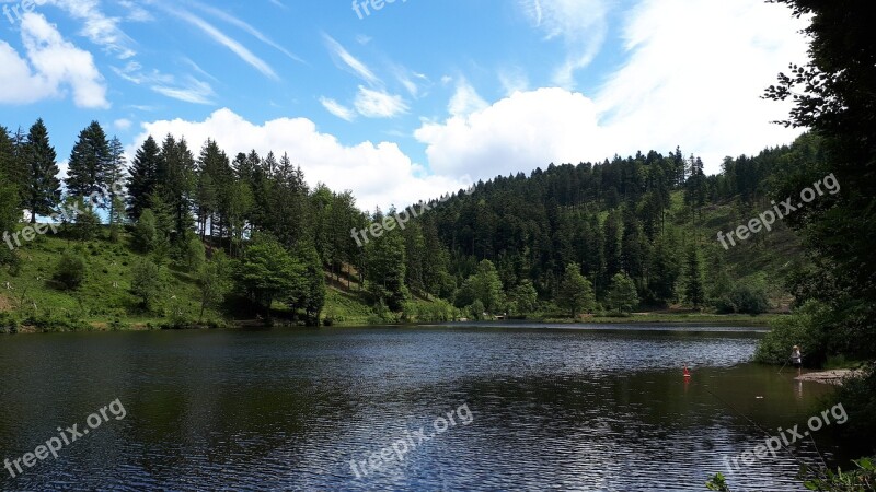 Nuns Matt Pond Lake Pond Black Forest Southern Germany Rest